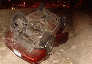 4 مصابين في انقلاب سيارة بـ "صحراوي" بني سويف