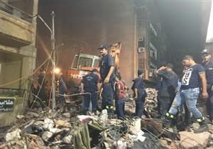 الحماية المدنية تعلن الانتهاء من رفع أنقاض عقار المنصورة المنهار
