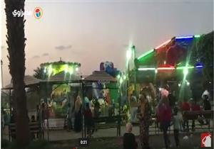 بالفيديو- أجواء احتفالية بحديقة "نيل المعادي" في أول أيام عيد الأضحى