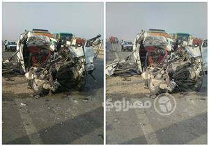ننشر أسماء الوفيات والمصاب الوحيد في حادث تصادم بني سويف