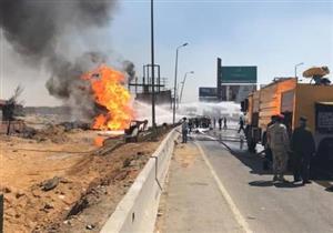انفجار هائل في خط غاز بمدينة بنها