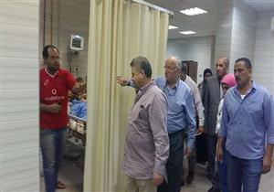 بالصور.. رئيس جامعة بنها يتفقد المستشفيات التابعة