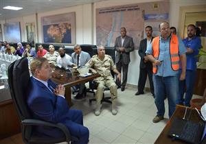 تفاصيل زيارة وفد من كلية الدفاع الوطني لأنفاق قناة السويس الجديدة 