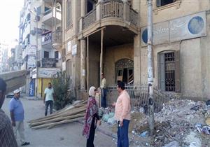 التحقيق في واقعة انهيار جزئي بمنزل ذو طابع تاريخي بسوهاج (صور)