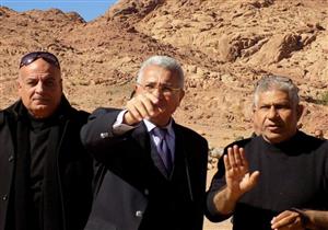 نائب وزير التنمية المحلية يتفقد مشروع تطوير مدخل دير سانت كاترين