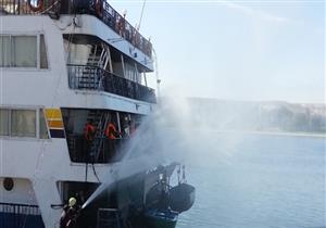 اندلاع حريق في باخرة سياحية بالأقصر