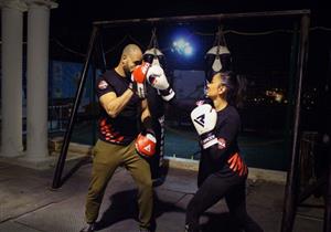 بالصور.. راندا البحيري تمارس رياضة  الـ"كيك بوكس"