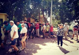 وفد ألماني يزور المعالم السياحية والأثرية في المنيا