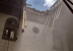 إصابة 4 عمال إثر سقوط سقف ملحق بمسجد في المطرية