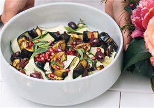 طريقة بسيطة وصحية لتحضير سلطة الباذنجان الشهية 