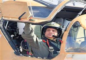 فيديو لزيارة الرئيس السيسي لإحدى​ القواعد الجوية