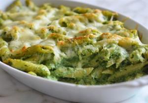 طريقة عمل مكرونة بصوص السبانخ والخضروات المخفية