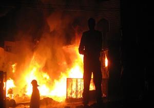 إصابة 8 في حريق مخزن للحدايد والبويات بالمنيا