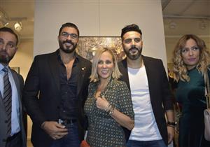 بالصور- خالد سليم وشيرين رضا وريم البارودي في معرض "بوابة الروح"