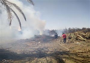 بالصور- السيطرة على حريق محدود في "الراشدة" بالوادي الجديد