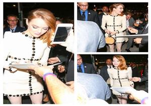 بالصور| إيما ستون تحتفل بالعرض الخاص لفيلمها "The Favourite"