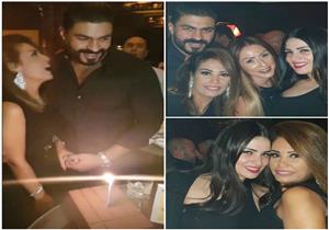 نسرين إمام تحتفل بعيد ميلاد خالد سليم مع زوجته