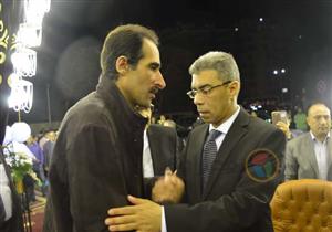 محلب والجلاد يشاركان في عزاء إبراهيم سعدة