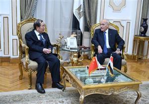 بالصور.. وزير الإنتاج الحربي يبحث تصنيع السيارات الكهربائية مع سفير الصين