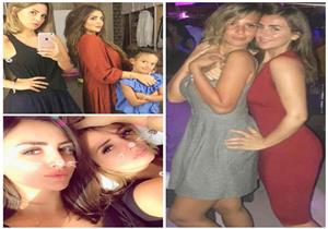  بالصور . إيمان العاصي تحتفل بعيد ميلاد شقيقتها