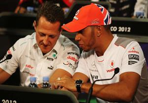 هاميلتون عن اقترابه من معادلة إنجاز "شوماخر": سيبقى الأفضل دائمًا