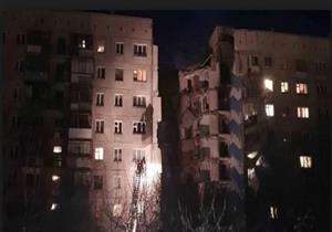 انهيار بناية شاهقة في روسيا ومصرع شخصين