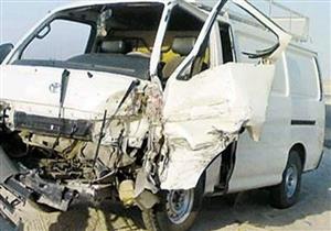 إصابة 7 أشخاص إثر اصطدام ميكروباص بحاجز خرساني بأكتوبر