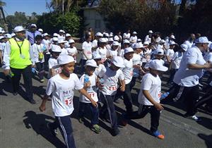 بالصور- انطلاق ماراثون مدارس النيل بقنا تحت شعار "في حب مصر"