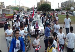بالصور.. ماراثون دراجات ومشي يجوب شوارع الإسماعيلية دعمًا لـ"السيسي"