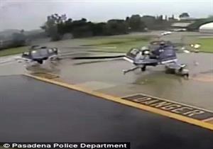 إصابة 5 ضباط ومدني في اصطدام طائرتين هليكوبتر بكاليفورنيا- (فيديو)