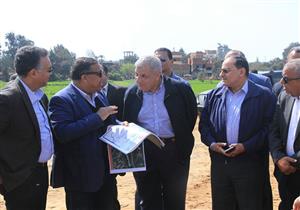 محلب  وعرفات وسيد احمد يتفقدون اعمال القوس الشمالي الغربي للدائري الاقليمي