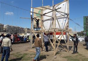 بالصور.. حملة لإزالة الإعلانات المخالفة بشوارع بورسعيد