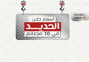 تعرف على سعر طن الحديد في 10 مصانع اليوم (إنفوجرافيك)  