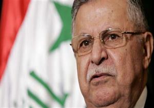 رفع تمثال لجلال طالباني لنصبه دون موافقات رسمية في كركوك 