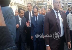 بالصور.. وزير الداخلية يصل موقع "انفجار الإسكندرية"