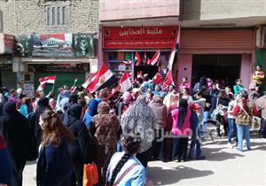 إقبال كثيف بإحدى لجان العمرانية.. ونساء وأطفال يتصدرون المشهد الانتخابي