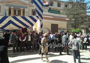 بالصور- توفير كراسي متحركة لكبار السن في اللجان الانتخابية بدمياط