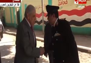 لحظة إدلاء المهندس إبراهيم محلب في انتخابات الرئاسة- فيديو