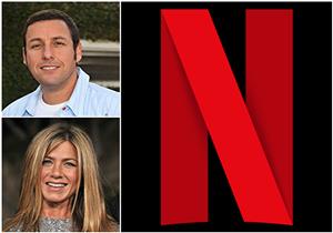 تعاون جديد بين آدم ساندلر وجنيفر أنيستون مع "Netflix"