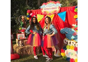 بالصور.. دنيا سمير غانم تحتفل بعيد ميلاد ابنتها بملابس "المهرج"