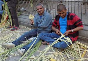 بالصور- أقباط الفيوم يحتفلون بأحد الشعانين