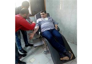 بالصور- قصة رئيس مباحث تبرع بكيسين دم لإنقاذ سجين في الدقهلية