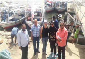 فرنسية مُقيمة بالأقصر تقود المبادرة العاشرة لنظافة النيل: "بحس إني مصرية"