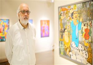 جمهور الست.. عالم "أم كلثوم" يتجسد في لوحات الرسام مصطفى رحمة