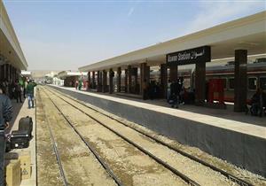 خروج قطار في أسوان عن القضبان دون إصابات