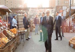 بالصور.. حملة لإزالة الاشغالات بمحيط محطة مترو ساقية مكي بالجيزة