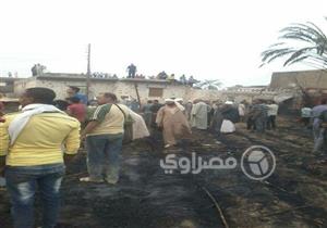 بالصور.. حريق "الرزيقات" يشرّد 15 أسرة في الأقصر