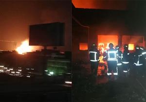 فيديو.. 65 شرطيًا في مواجهة "اللهب" طيلة 5 ساعات (تفاصيل حريق البساتين)