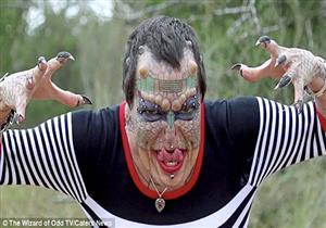  بالفيديو..تعرف على قصة المرأة التي تحولت لتشبه التنين