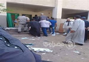 بالصور.. عُقب سيجارة يقضي على محتويات معهد أزهري في كفرالشيخ